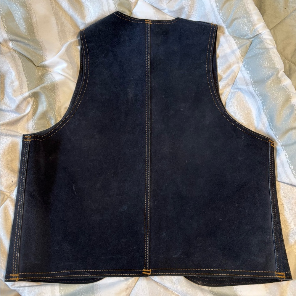 Levi's Dark Blue Denim Vest- size medium - Picture 4 of 6